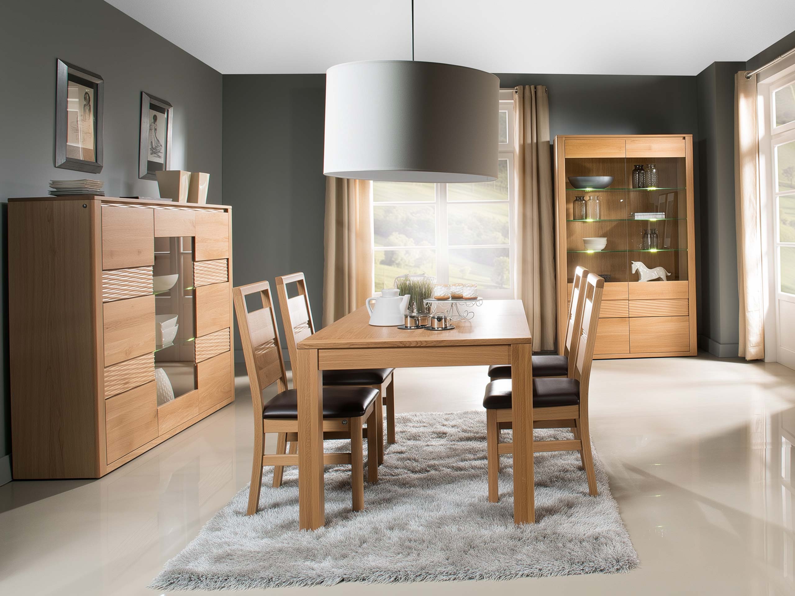 Klasyczny Stół Drewniany Rozkładany do Jadalni Malaren