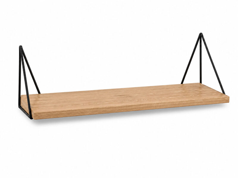 Półka dębowa 76 cm ścienna Ora