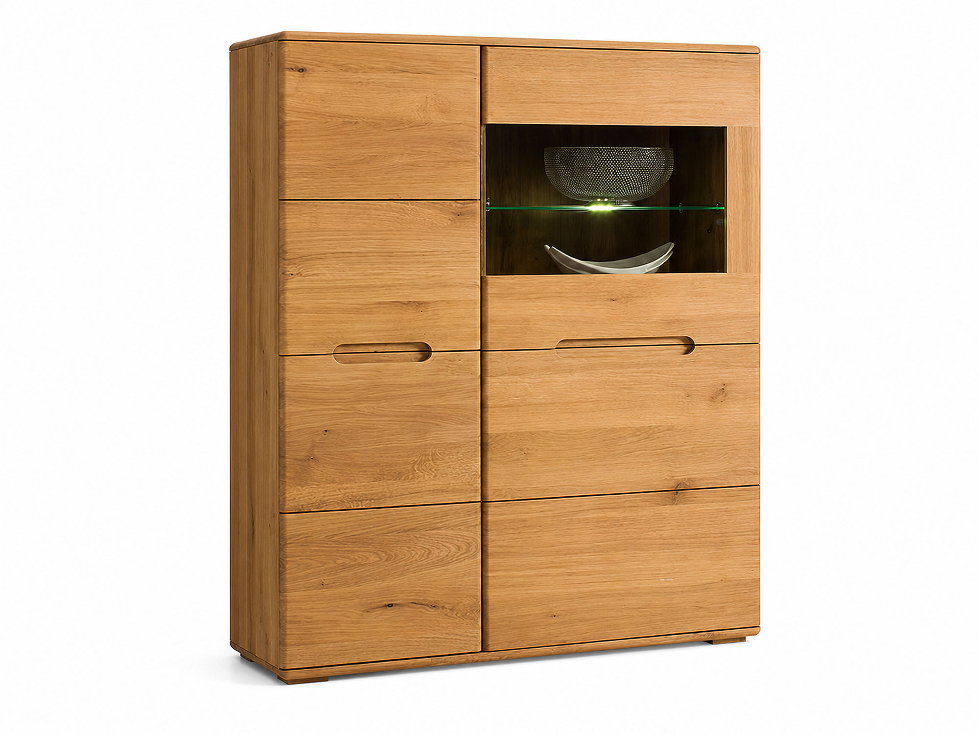 Barek dębowy 100 cm do salonu Valverde
