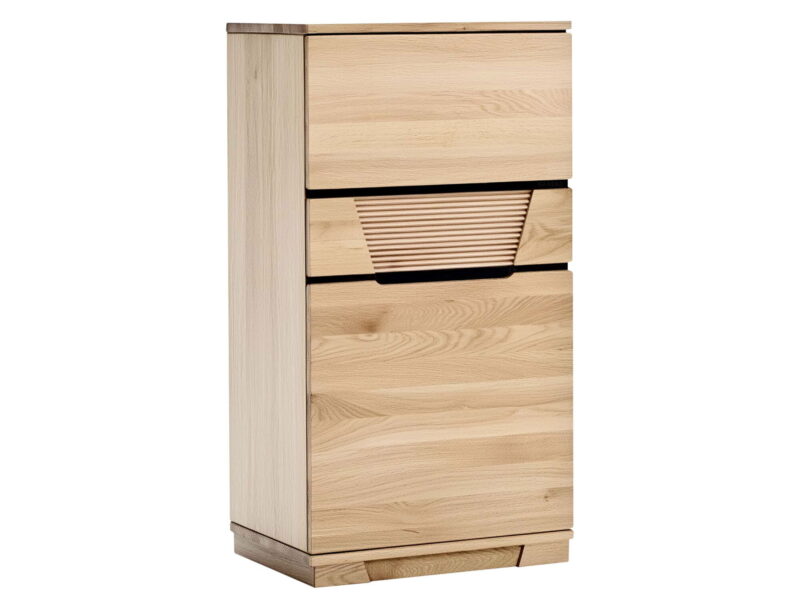 Komoda dębowa 65 cm wysoka do salonu Hatillo