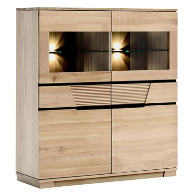 Kredens dębowy 130 cm do jadalni Hatillo