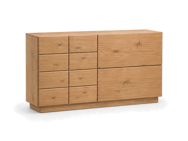 Komoda dębowa 129 cm do salonu Merano