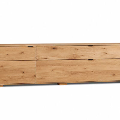 Szafka RTV dębowa 200 cm pod telewizor Tenera