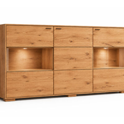 Komoda dębowa 180 cm do jadalni Tenera