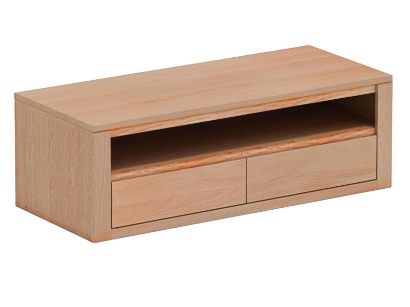 Szafka RTV dębowa 124 cm mała do salonu Malaren