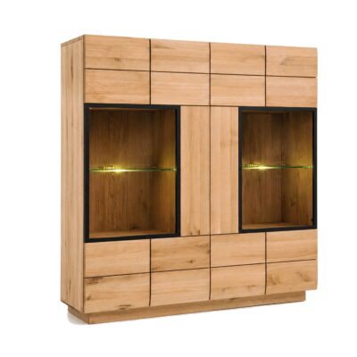 Barek dębowy 129 cm do salonu Merano