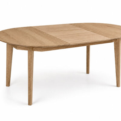 Okrągły Stół Rozkładany Dębowy 115 cm TERI 2318