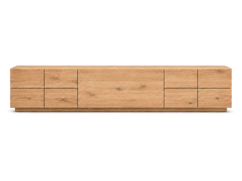 Szafka RTV dębowa 194 cm pod telewizor Merano