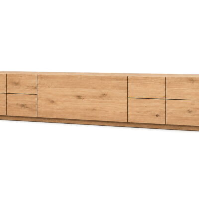 Szafka RTV dębowa 194 cm pod telewizor Merano